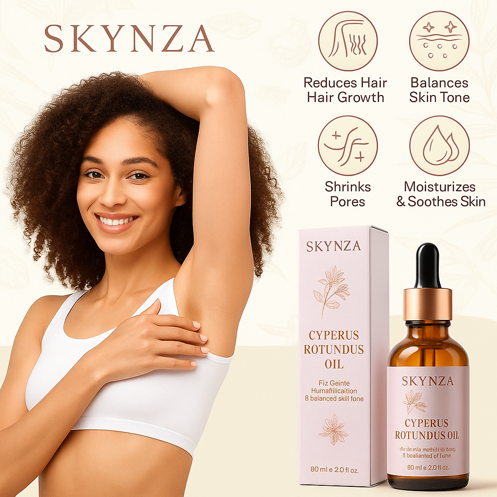 Cyperus Rotundus Oil for Hair Removal, 100% Pure & Natural, Balances Skin Tone, Suitable for All Skin Types, 2.02 Fl.Oz