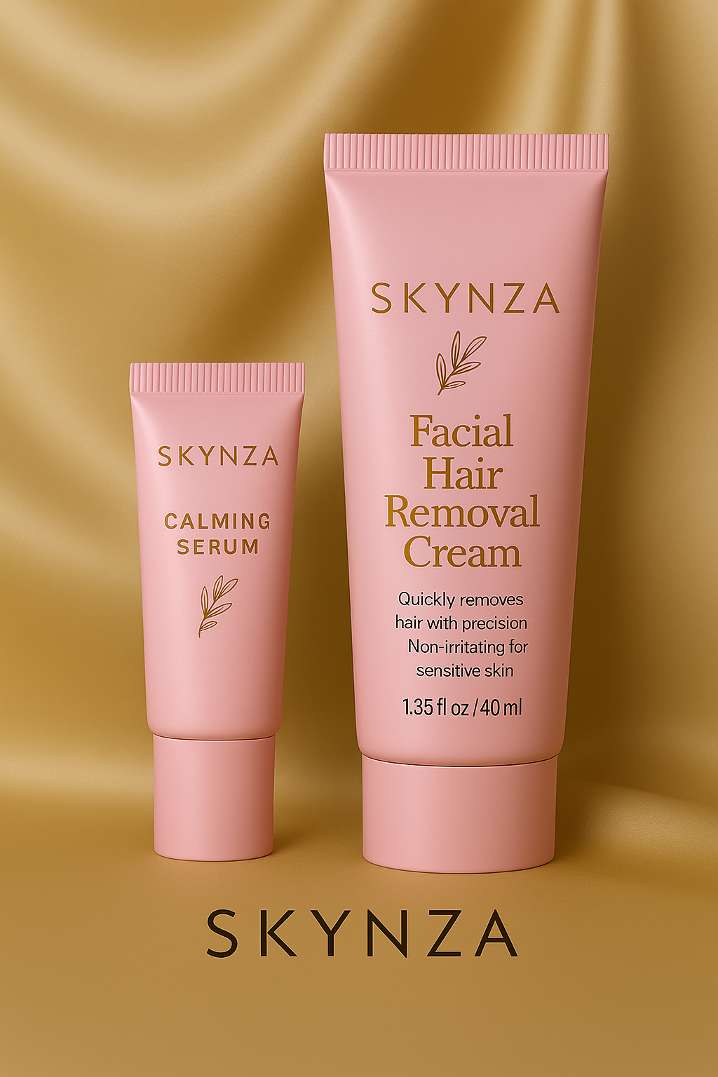 Skynza Women's Facial Hair Removal Cream with Calming Serum, 1.35 Fl Oz