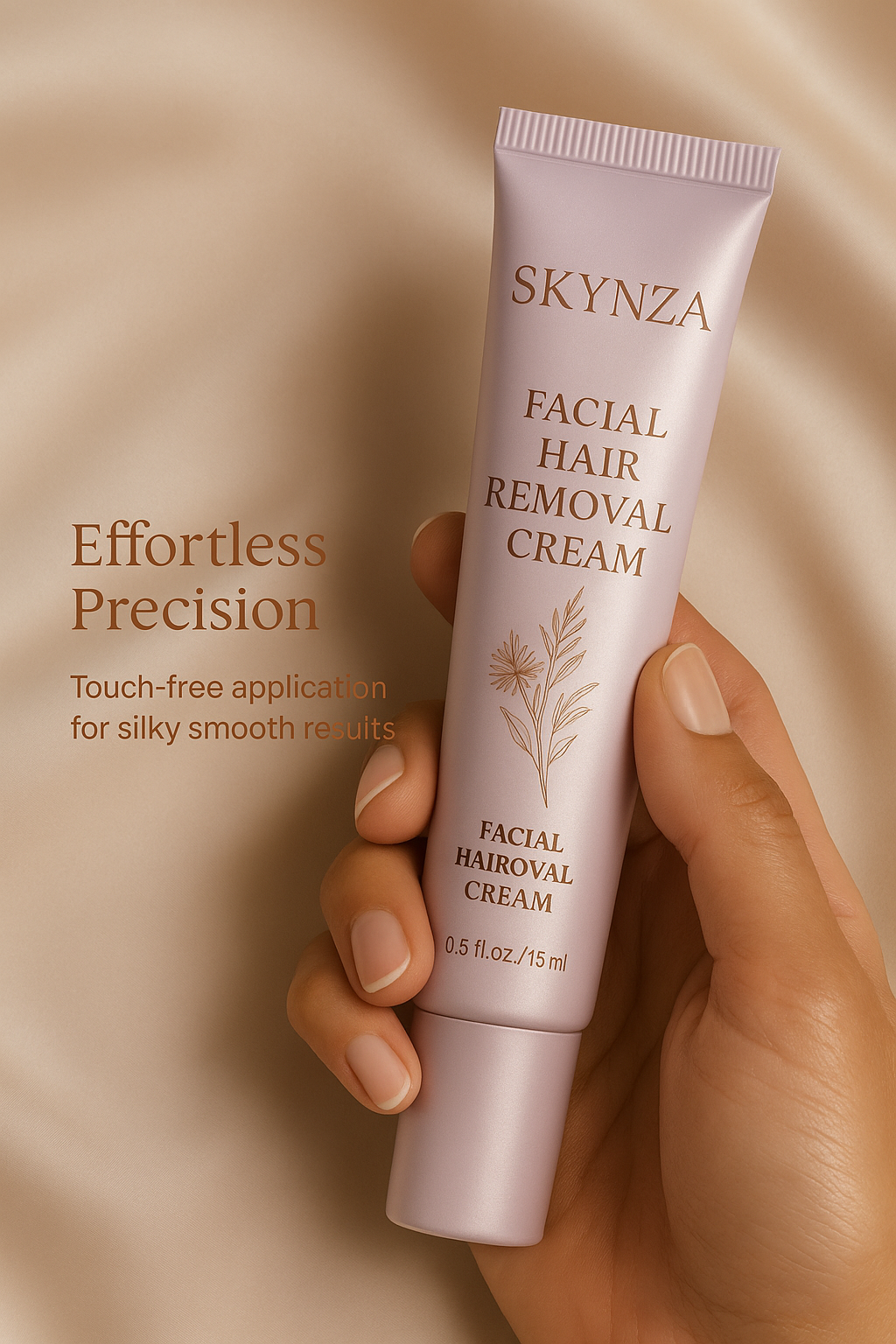 Skynza Women's Facial Hair Removal Cream with Calming Serum, 1.35 Fl Oz